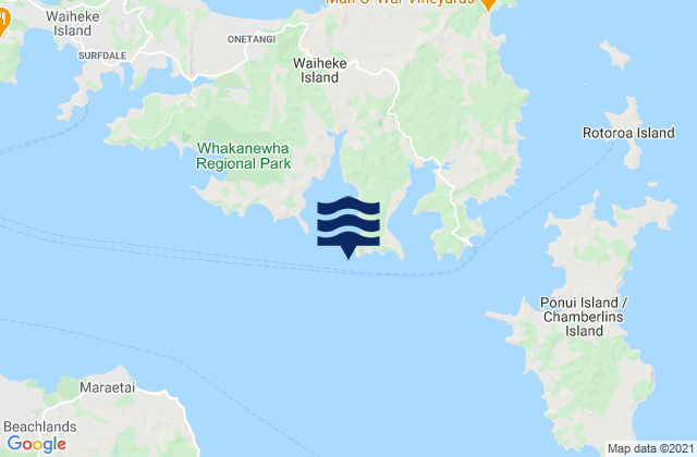 Carte des horaires des marées pour Little Bay, New Zealand