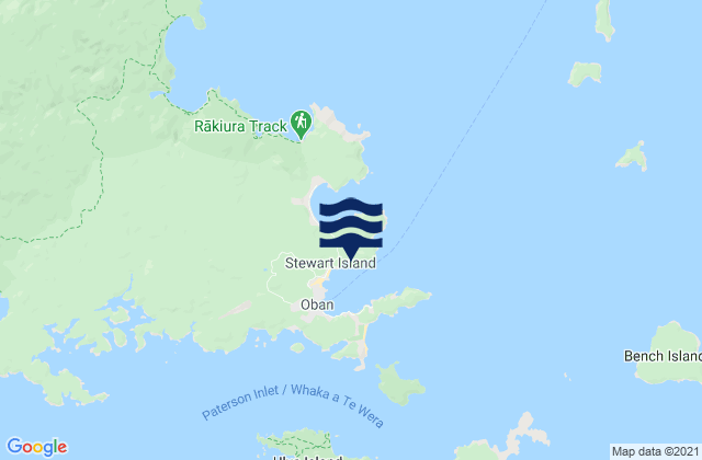 Carte des horaires des marées pour Little Bay, New Zealand