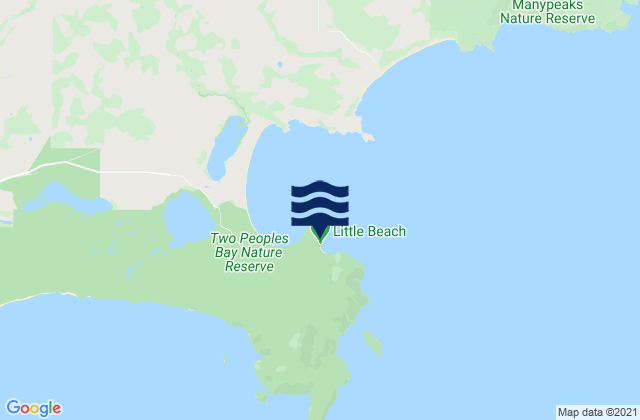 Carte des horaires des marées pour Little Beach, Australia