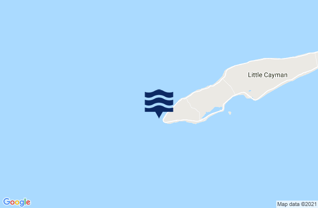 Carte des horaires des marées pour Little Cayman, Cayman Islands