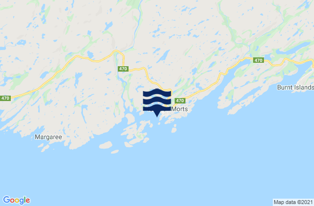 Carte des horaires des marées pour Little Glimbi Island, Canada