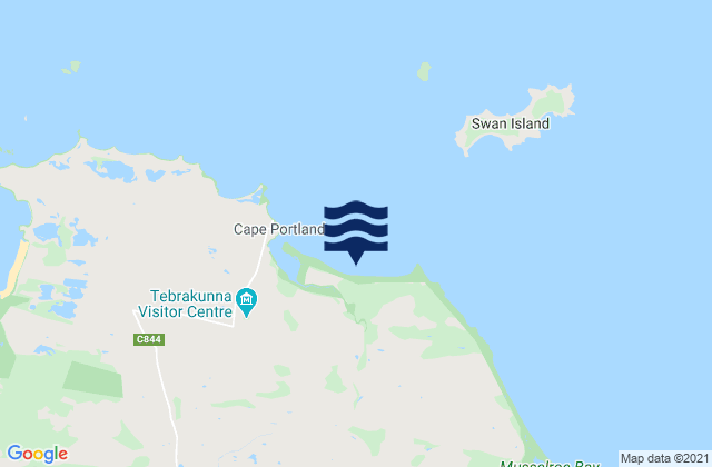 Carte des horaires des marées pour Little Musselroe Bay, Australia