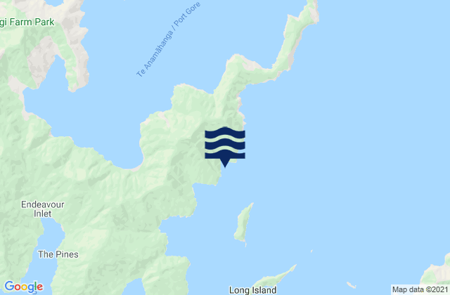 Carte des horaires des marées pour Little Waikawa Bay, New Zealand