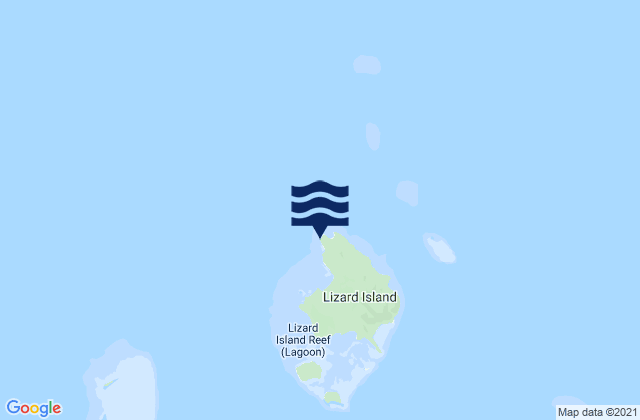 Carte des horaires des marées pour Lizard Island (QLD), Australia