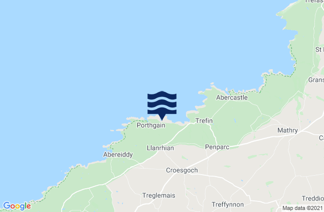 Carte des horaires des marées pour Llanrhian, United Kingdom