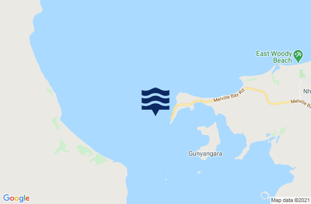 Carte des horaires des marées pour Lle Bay (Gove Harbour), Australia
