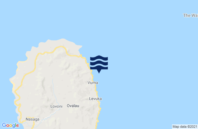 Carte des horaires des marées pour Lomaiviti Province, Fiji