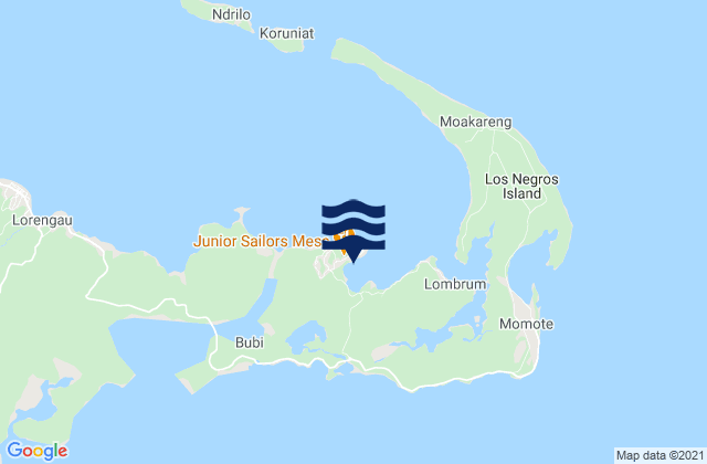 Carte des horaires des marées pour Lombrum Manus Is., Papua New Guinea