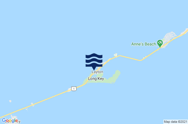 Carte des horaires des marées pour Long Key Lake (Long Key), United States