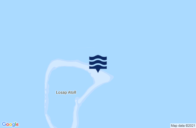 Carte des horaires des marées pour Losap Atoll, Micronesia