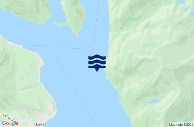 Carte des horaires des marées pour Low Point Taiya Inlet entrance, United States