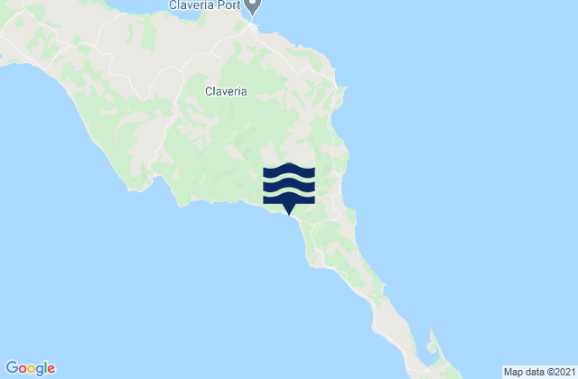 Carte des horaires des marées pour Mabiton, Philippines