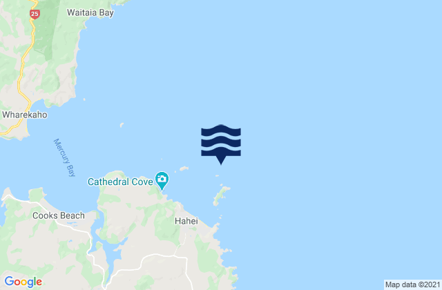 Carte des horaires des marées pour Mahurangi Island (Goat Island), New Zealand