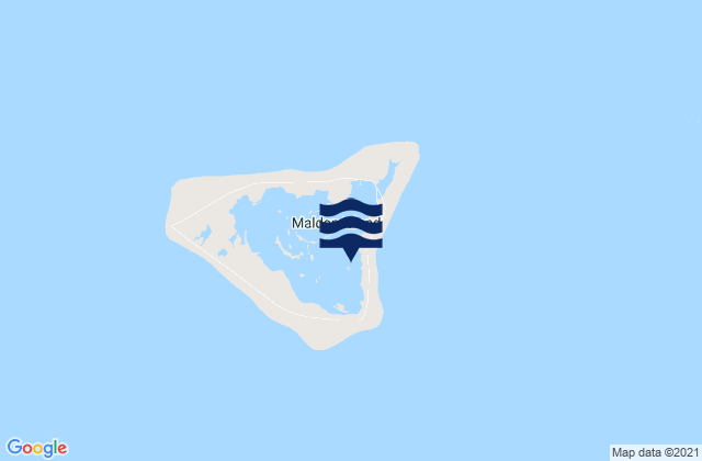 Carte des horaires des marées pour Malden, Kiribati