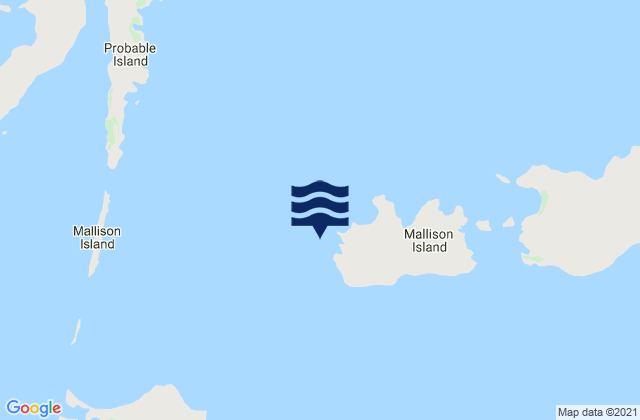 Carte des horaires des marées pour Mallison Island, Australia