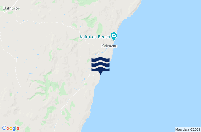 Carte des horaires des marées pour Mangakuri Beach, New Zealand