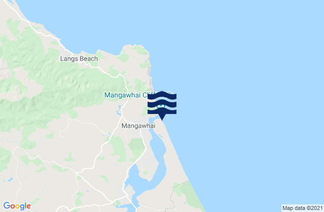 Carte des horaires des marées pour Mangawhai Heads, New Zealand