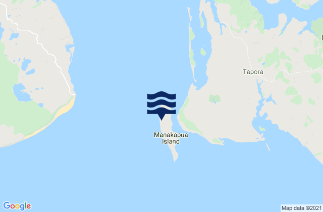 Carte des horaires des marées pour Manukapua Island, New Zealand