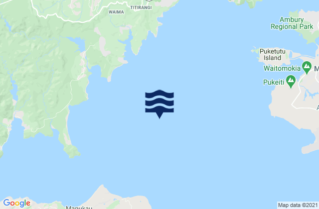 Carte des horaires des marées pour Manukau Harbour, New Zealand