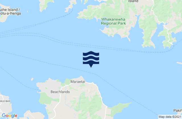 Carte des horaires des marées pour Maraetai , New Zealand