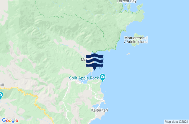 Carte des horaires des marées pour Marahau Abel Tasman, New Zealand