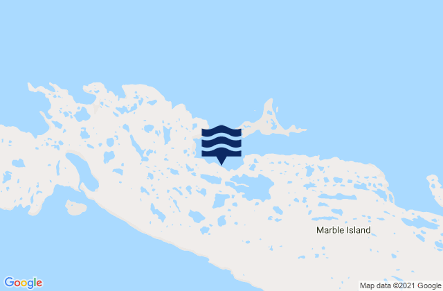 Carte des horaires des marées pour Marble Island, Canada