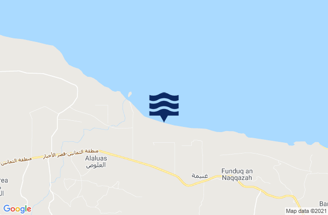 Carte des horaires des marées pour Masallātah, Libya