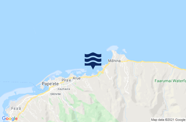 Carte des horaires des marées pour Mataiva, French Polynesia
