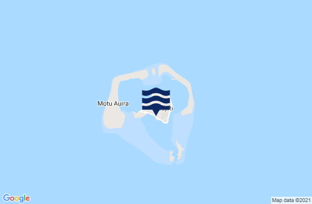 Carte des horaires des marées pour Maupiti, French Polynesia