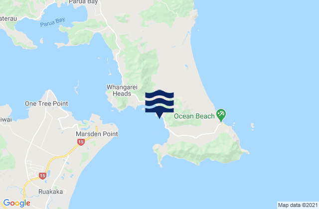 Carte des horaires des marées pour McKenzie Bay, New Zealand