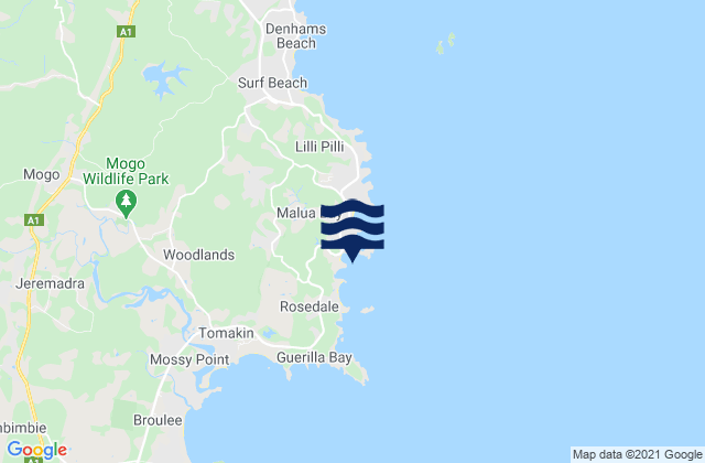 Carte des horaires des marées pour Mckenzies Beach, Australia