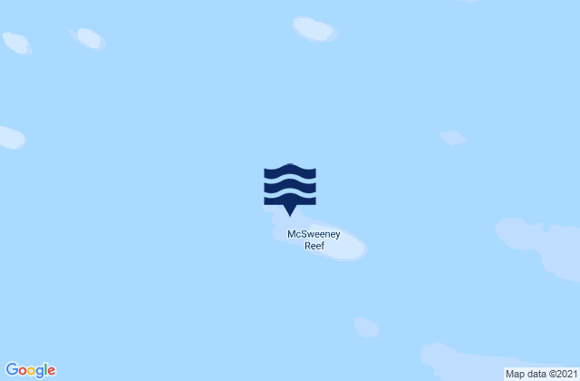 Carte des horaires des marées pour Mcsweeny Reef, Australia