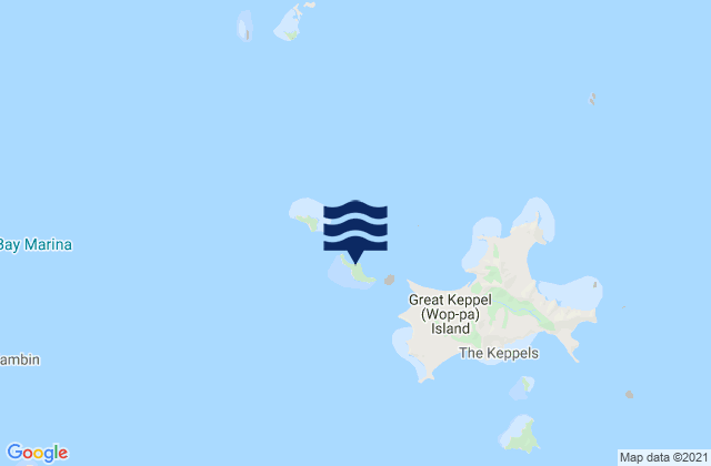 Carte des horaires des marées pour Middle Island, Australia