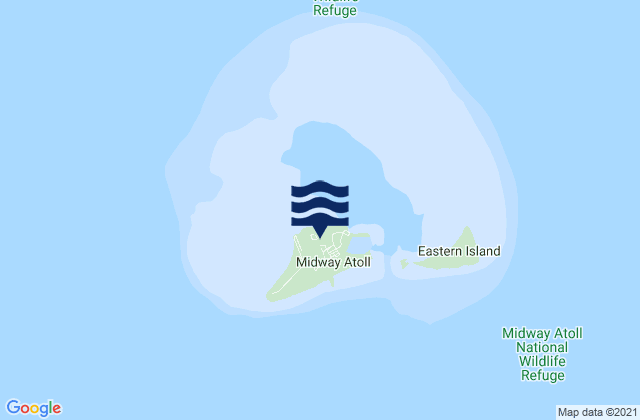 Carte des horaires des marées pour Midway Islands, United States Minor Outlying Islands