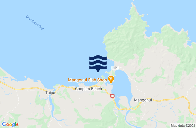Carte des horaires des marées pour Mill Bay, New Zealand