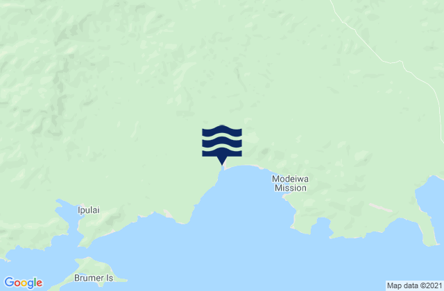 Carte des horaires des marées pour Milne Bay Province, Papua New Guinea