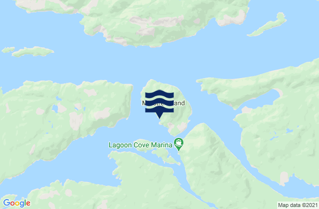 Carte des horaires des marées pour Minstrel Island, Canada