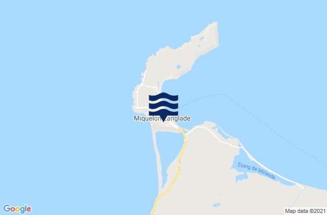 Carte des horaires des marées pour Miquelon, Saint Pierre and Miquelon