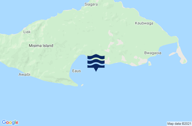 Carte des horaires des marées pour Misima, Papua New Guinea