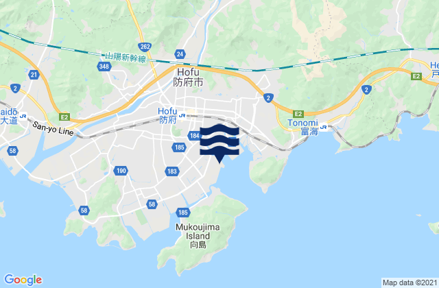 Carte des horaires des marées pour Mitaziri, Japan