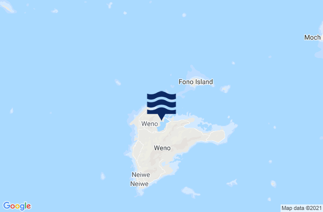 Carte des horaires des marées pour Moen Island Truk Islands, Micronesia