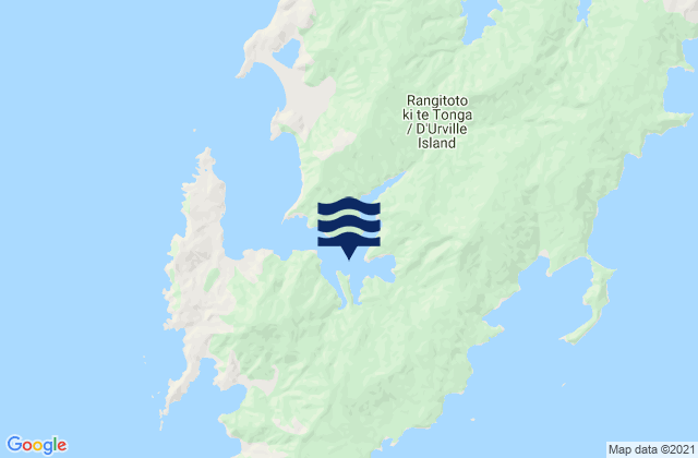 Carte des horaires des marées pour Mokau Bay, New Zealand