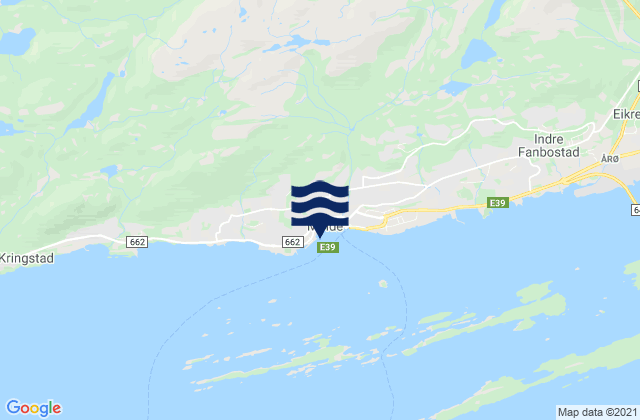Carte des horaires des marées pour Molde, Norway