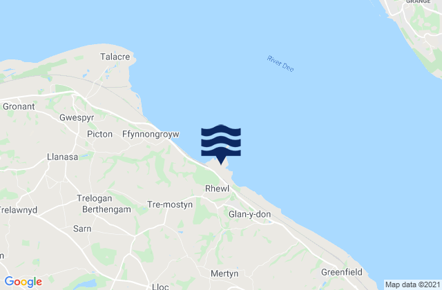 Carte des horaires des marées pour Mostyn Docks, United Kingdom