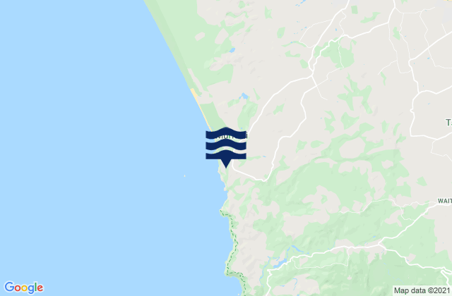 Carte des horaires des marées pour Muriwai Beach Auckland, New Zealand