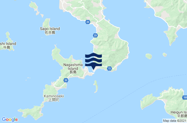Carte des horaires des marées pour Murotu (Kaminoseki), Japan