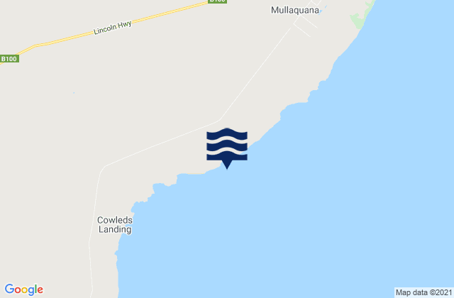 Carte des horaires des marées pour Murrippi Beach, Australia