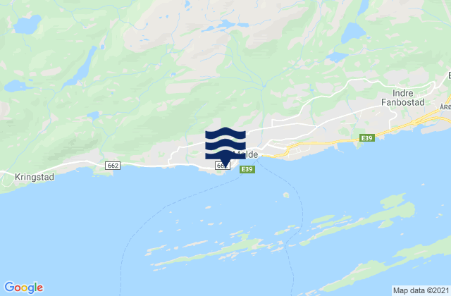 Carte des horaires des marées pour Møre og Romsdal fylke, Norway