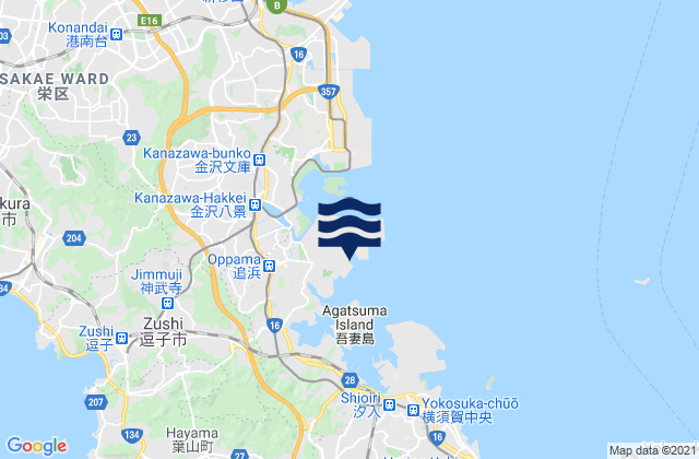 Carte des horaires des marées pour Naga Ura, Japan