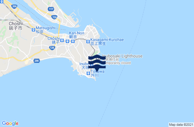 Carte des horaires des marées pour Nagasaki Inubo Saki, Japan